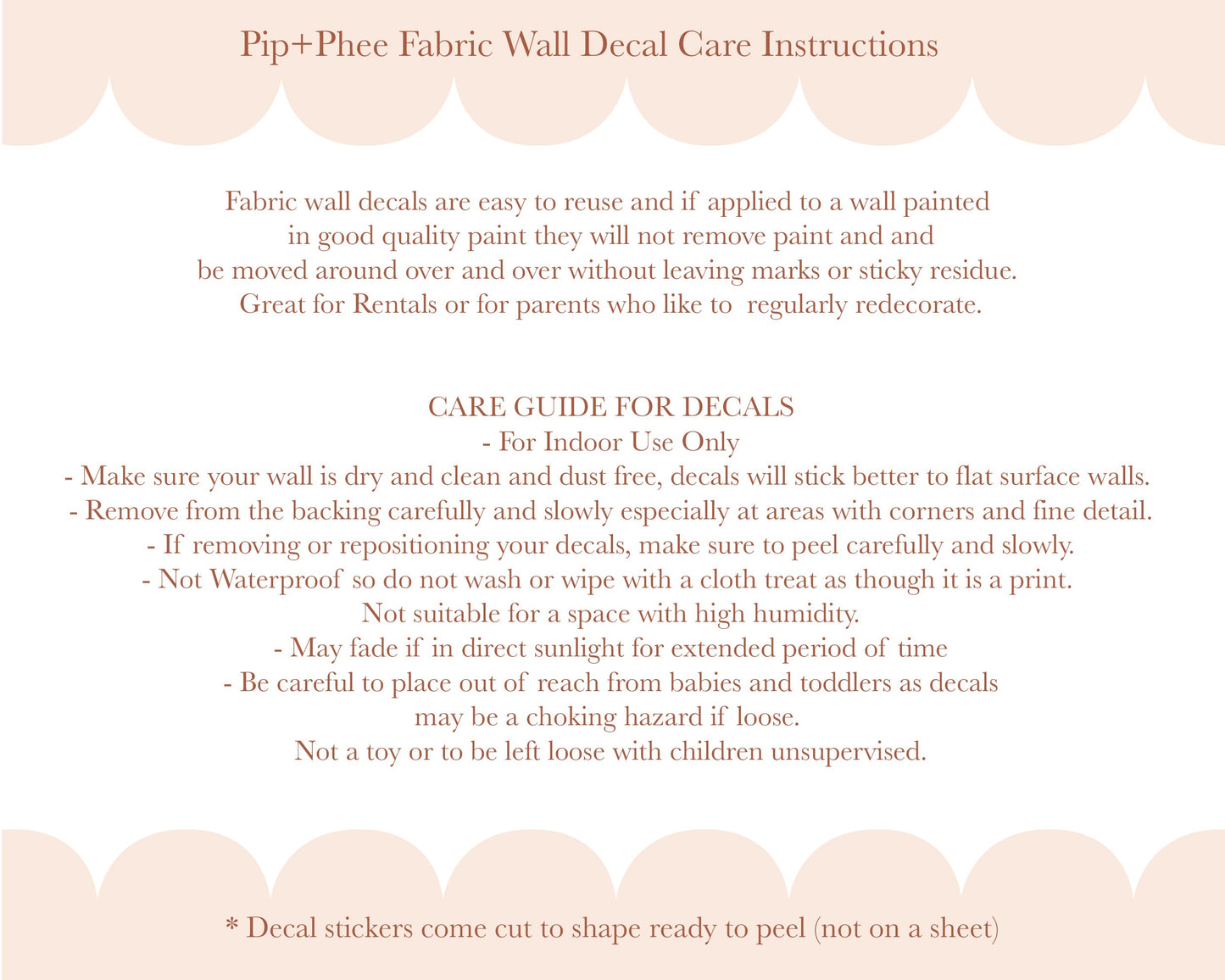 Pip+Phee Daisy Fabric Wall Decals - Medium Size - Dusty Boho Colours