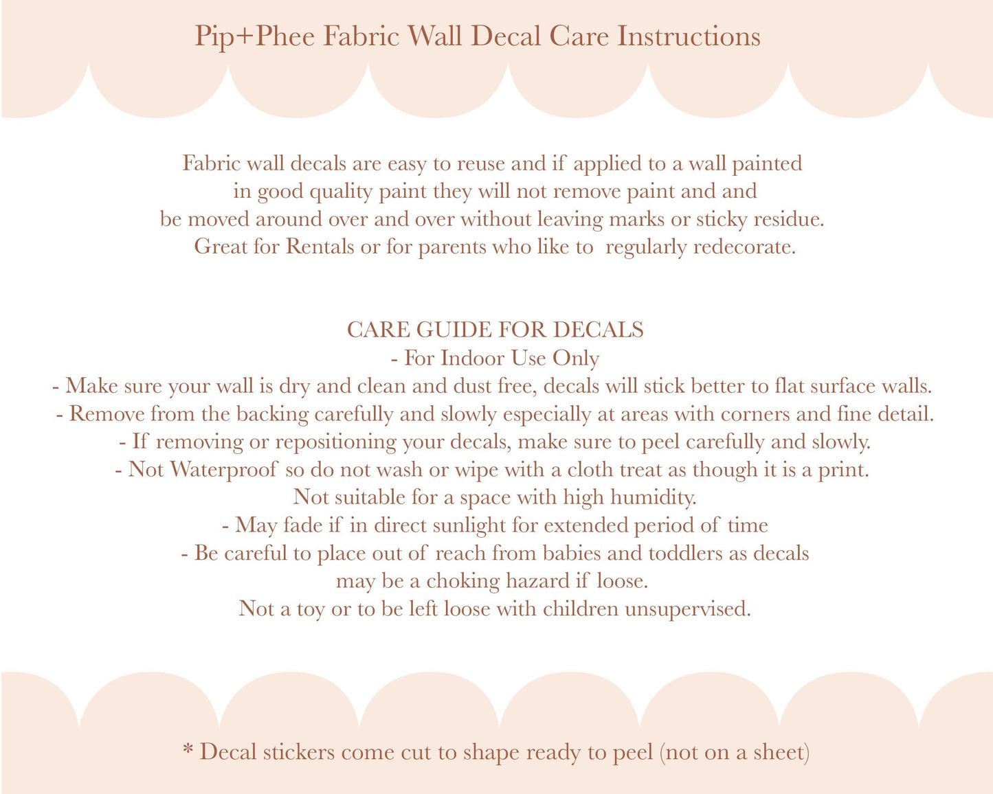 Pip+Phee Daisy Fabric Wall Decals - Large Size - White with Ochre Spot