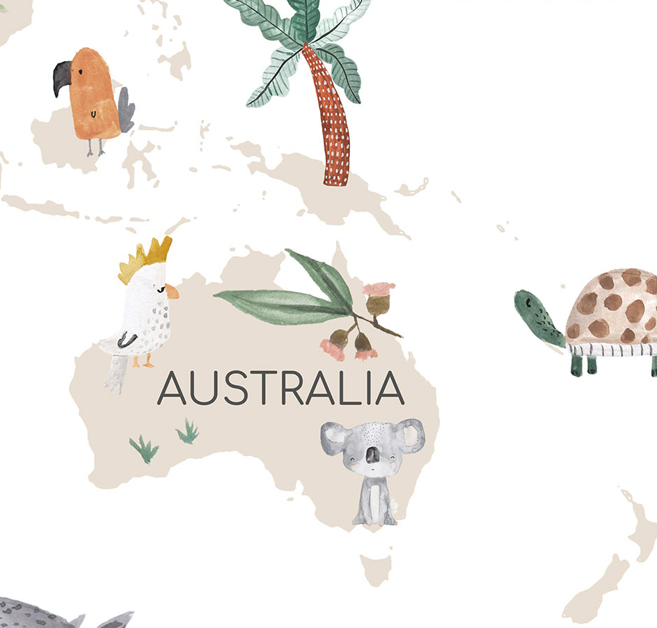 Pip+Phee Planet Earth Art Print - White