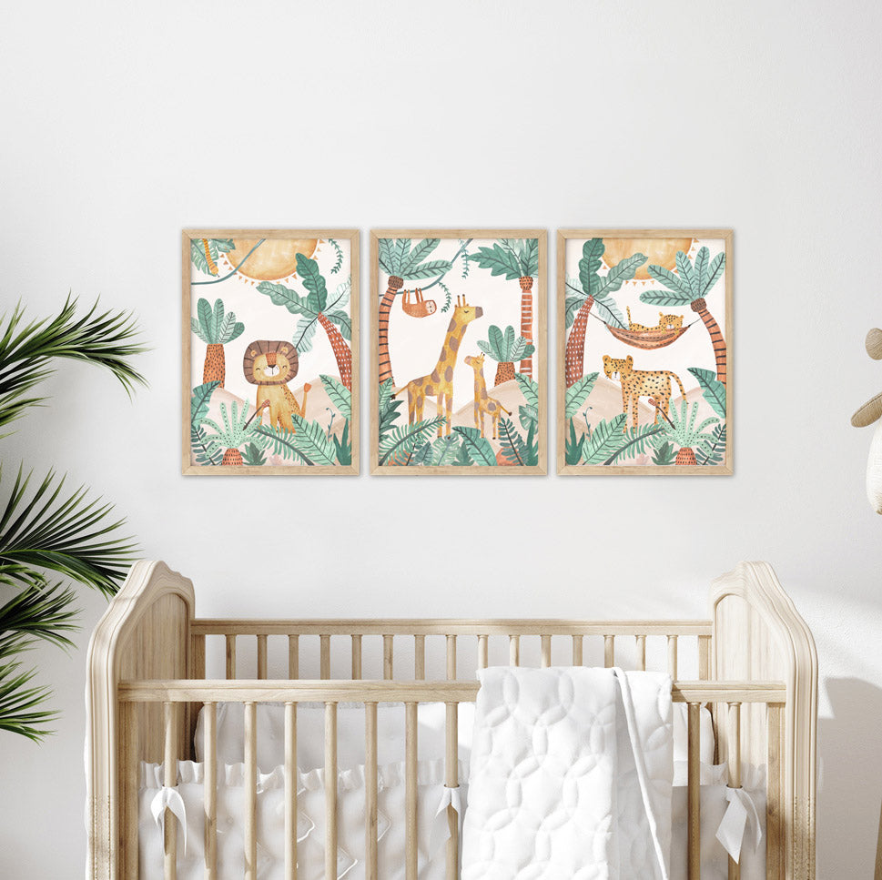 Pip+Phee Jungle Horizon Giraffe Art Print