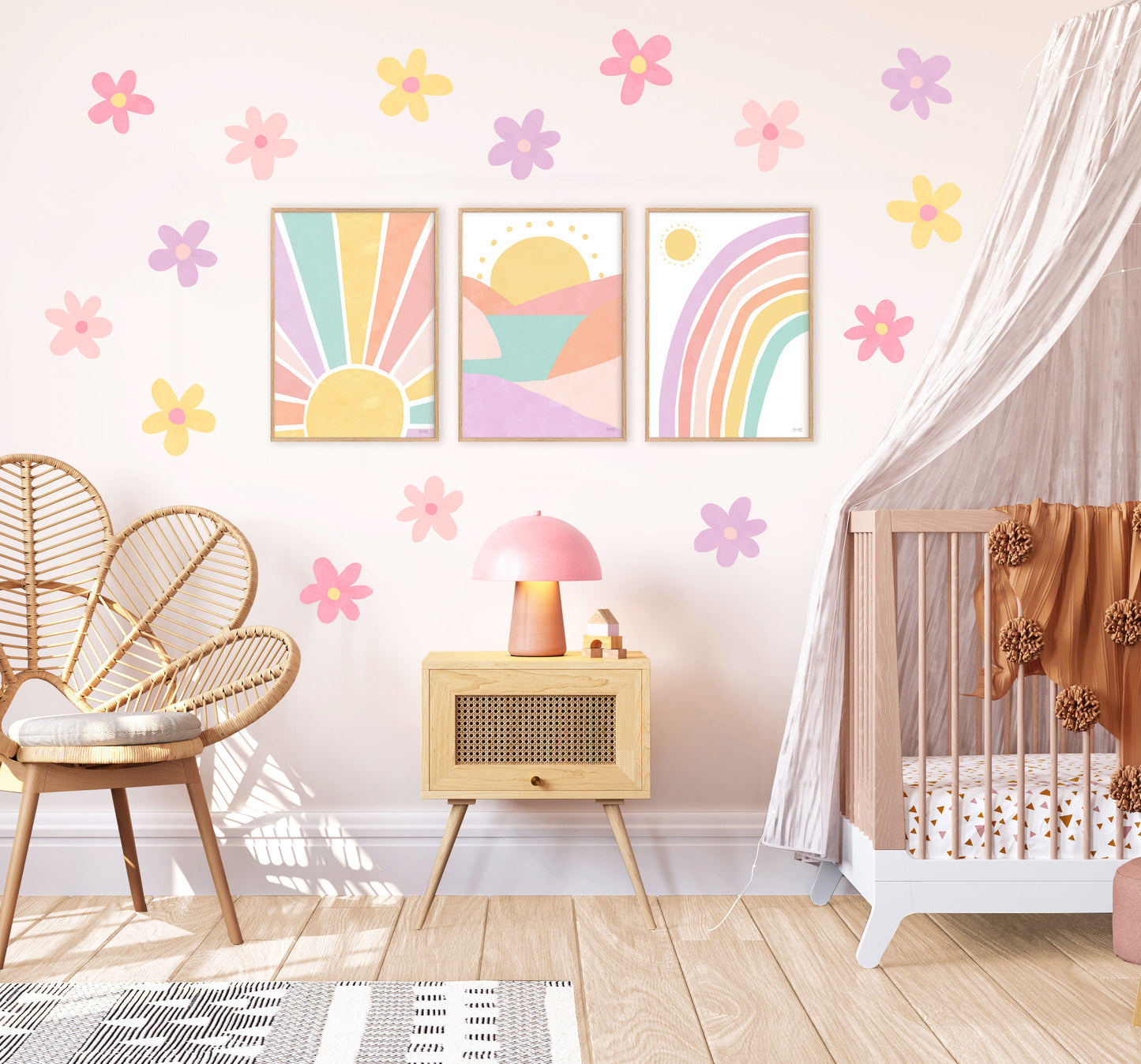 Pip+Phee Sunny Days Rainbow Art Print - Pastels