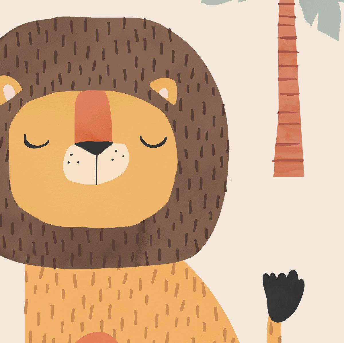Pip+Phee Jungle Club Lion Art Print