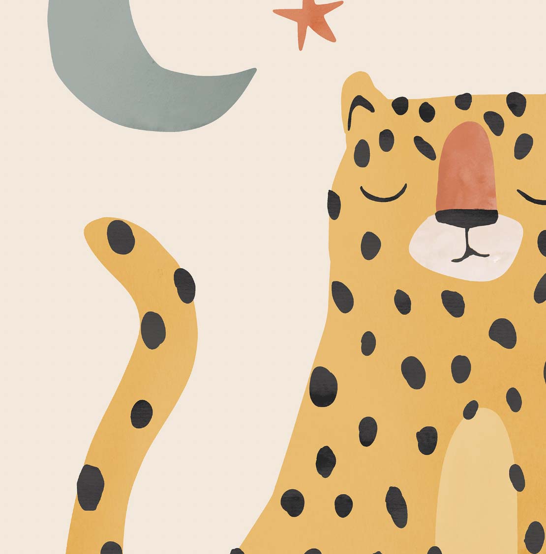 Pip+Phee Jungle Club Cheetah Art Print