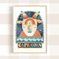 Pip+Phee Horoscope Zodiac Art Print - Capricorn - Blue/Rust