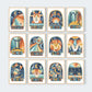 Pip+Phee Horoscope Zodiac Art Print - Scorpio - Blue/Rust