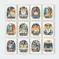 Pip+Phee Horoscope Zodiac Art Print - Capricorn - Blue/Rust