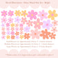 Pip+Phee Daisy Fabric Wall Decal Set - Bright Colours - Mixed Sizes