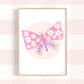 Pip+Phee Daisy Butterfly Circle Art Print - Bright