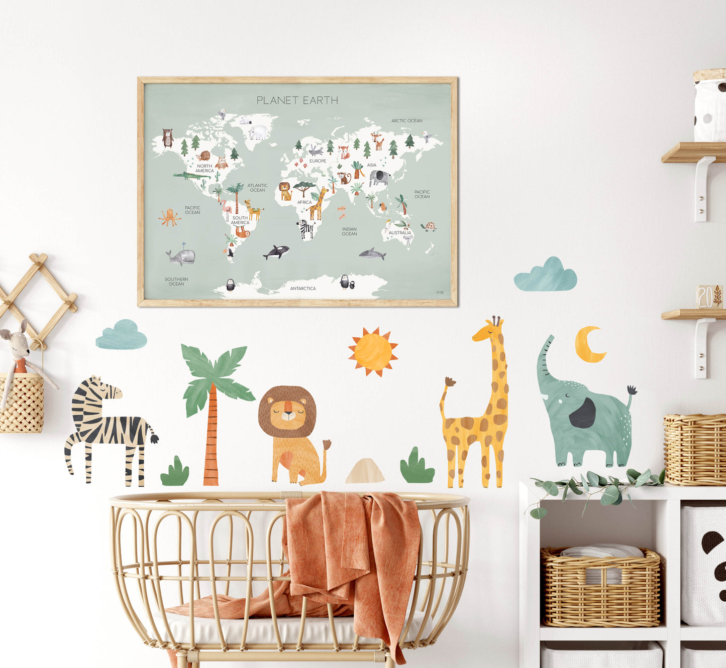 Pip+Phee Planet Earth Art Print - Sage