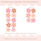 Pip+Phee Daisy Fabric Wall Decals - Large Size - Dusty Peach & Pink Colours