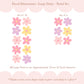 Pip+Phee Daisy Fabric Wall Decals - Large Size - Pastel Colours