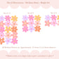 Pip+Phee Daisy Fabric Wall Decals - Medium Size - Bright Colours