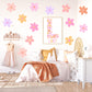 Pip+Phee Daisy Fabric Wall Decals - Large Size - Bright Colours