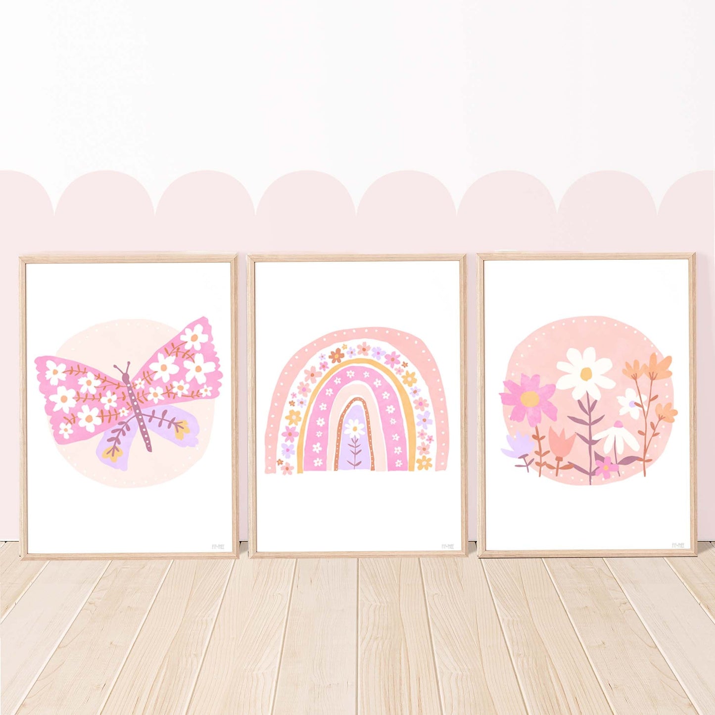 Pip+Phee Daisy Circle Art Print - Bright