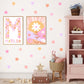 Pip+Phee Personalised Daisy Name Art Print - Bright