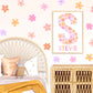 Pip+Phee Personalised Daisy Name Art Print - Bright