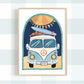 Pip+Phee Going Coconuts Kombi Van Art Print