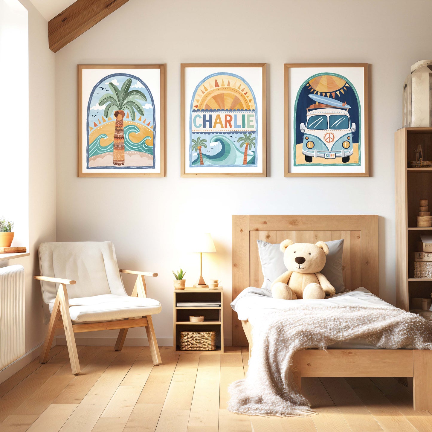 Pip+Phee Going Coconuts Palm Tree Art Print