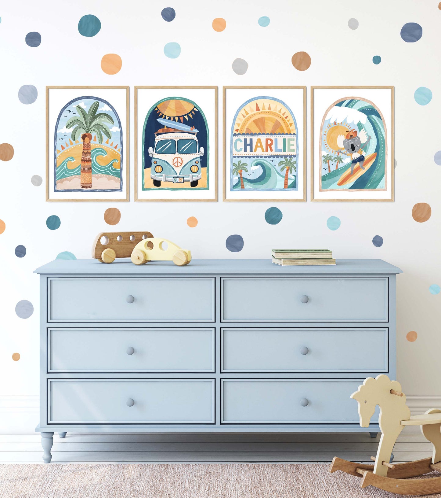 Pip+Phee Going Coconuts Palm Tree Art Print