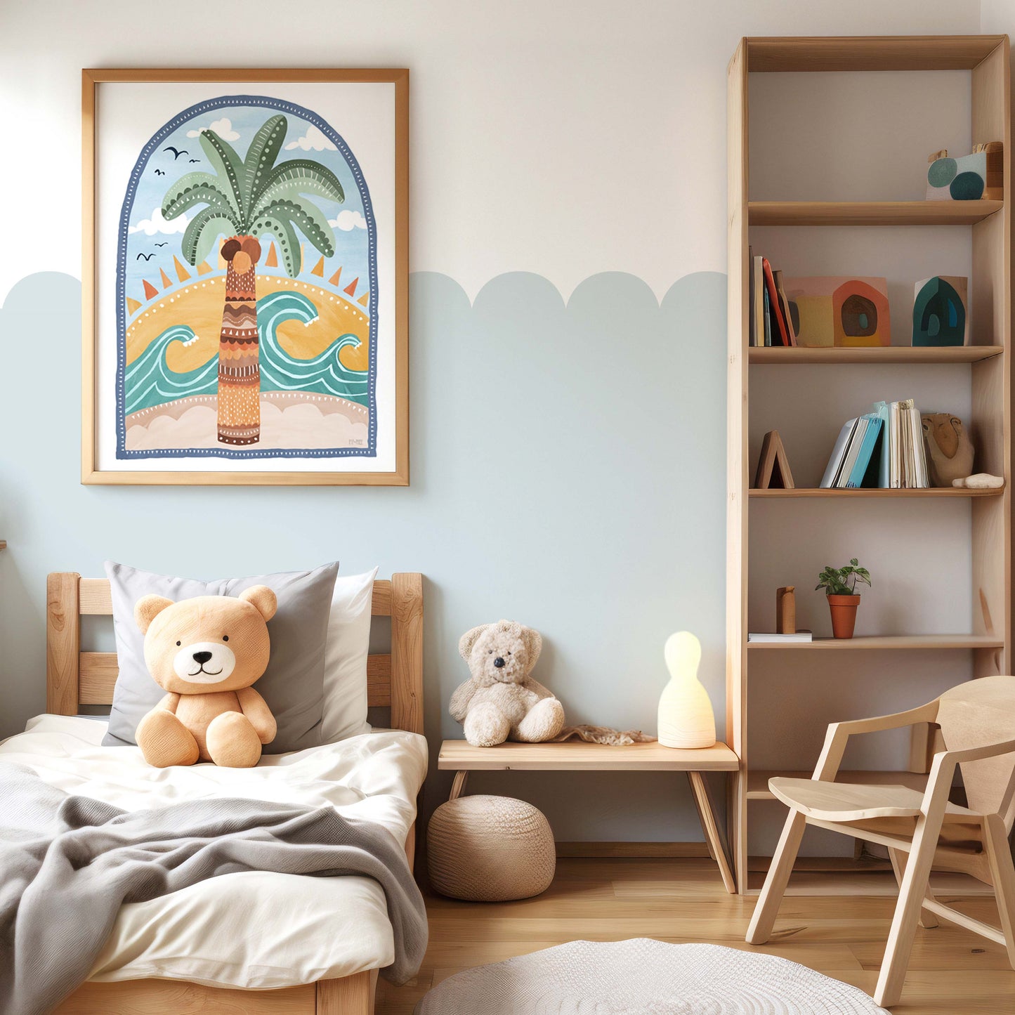 Pip+Phee Going Coconuts Palm Tree Art Print