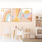 Pip+Phee Sunny Days Rainbow Art Print - Dusty Rainbow