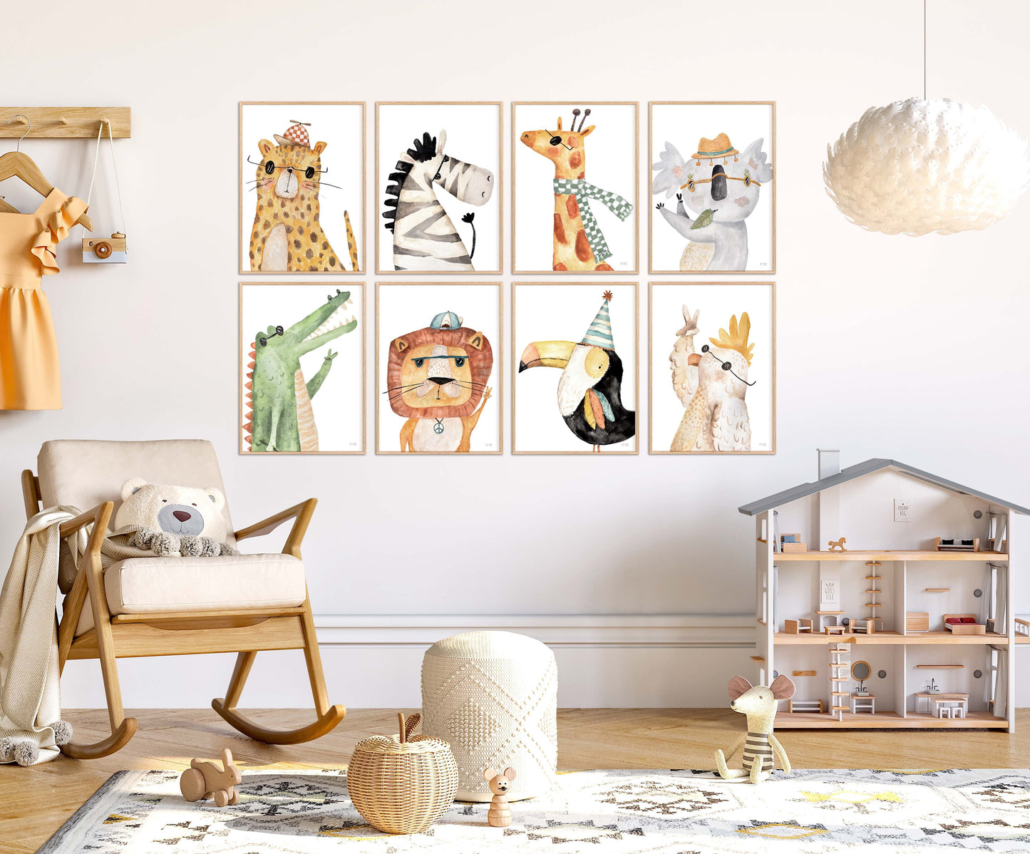 Pip+Phee Safari Bunch - Jungle Lion Art Print