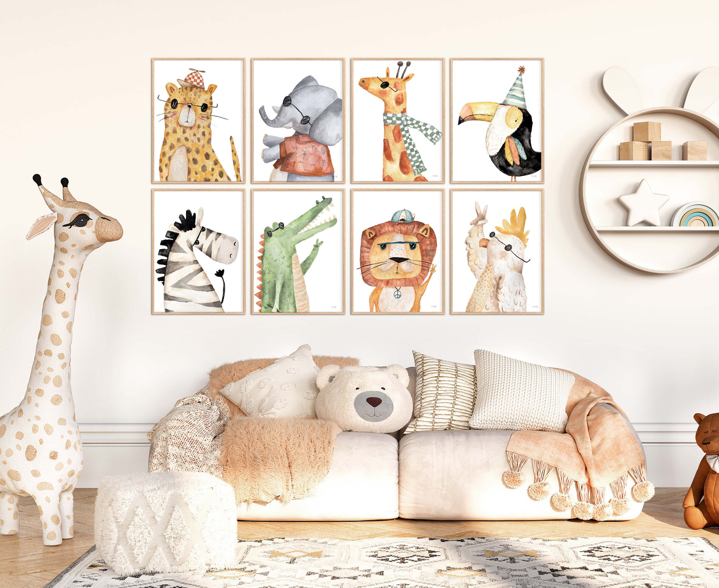 Pip+Phee Safari Bunch - Jungle Elephant Art Print