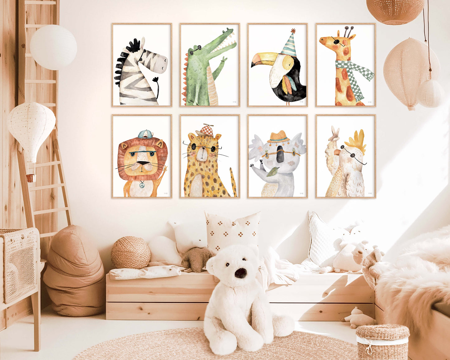 Pip+Phee Safari Bunch - Jungle Lion Art Print