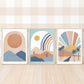 Pip+Phee Cactus Valley  Art Print - Blue/Rust