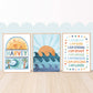 Pip+Phee You Are... Brave, Loved, Positive Affirmation Quote Art Print - Blues - Rust - Sage
