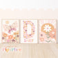 Pip+Phee Daisy Fields Art Print Collection - Dusty Peach Colourway - Set of 3