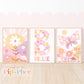 Pip+Phee Daisy Fields Art Print Collection - Pastel Colourway - Set of 3