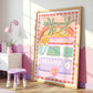 Pip+Phee Coastal Dreamer Surf Kombi Van Beach Art Print - Bright