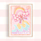 Pip+Phee Coastal Dreamer Butterfly Beach Art Print - Dusty Pastel