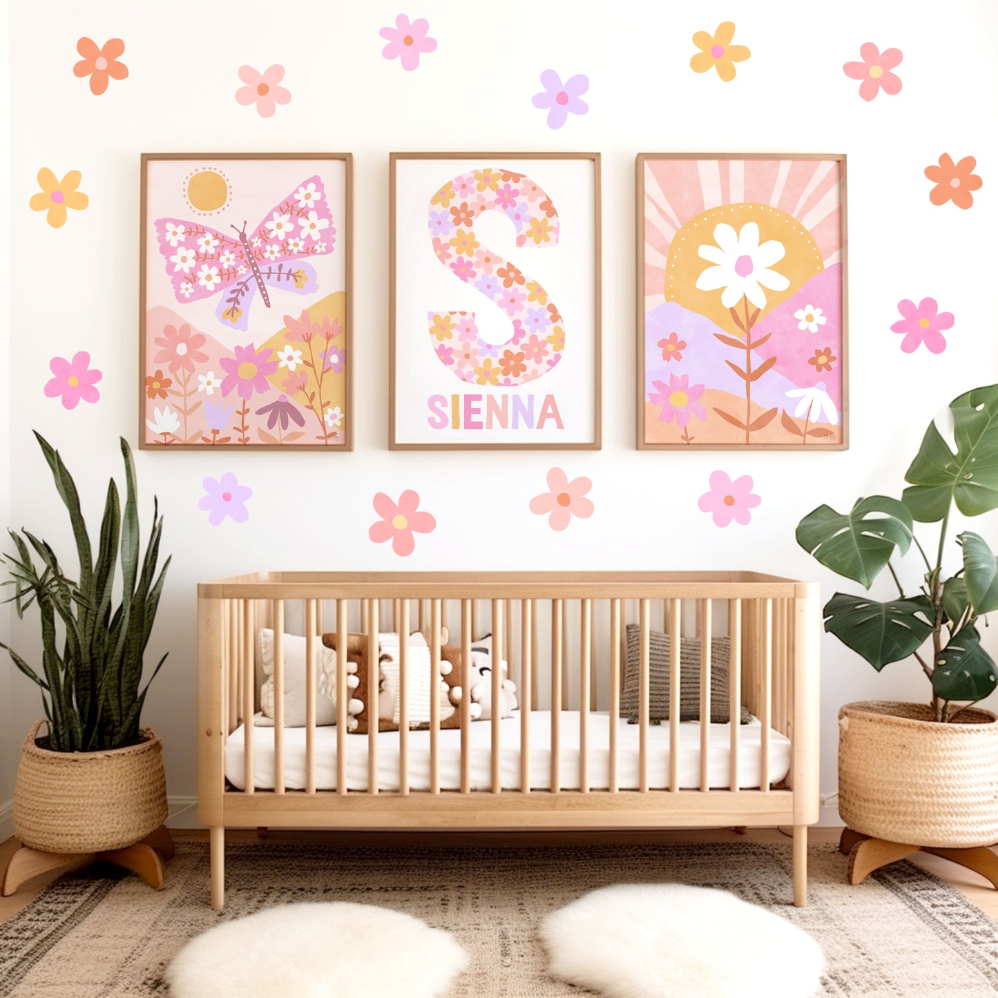 Pip+Phee Daisy Fields Art Print Collection - Bright Colourway