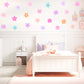 Pip+Phee Daisy Fabric Wall Decals - Medium Size - Pink, Lilac, Aqua & Peach Colours