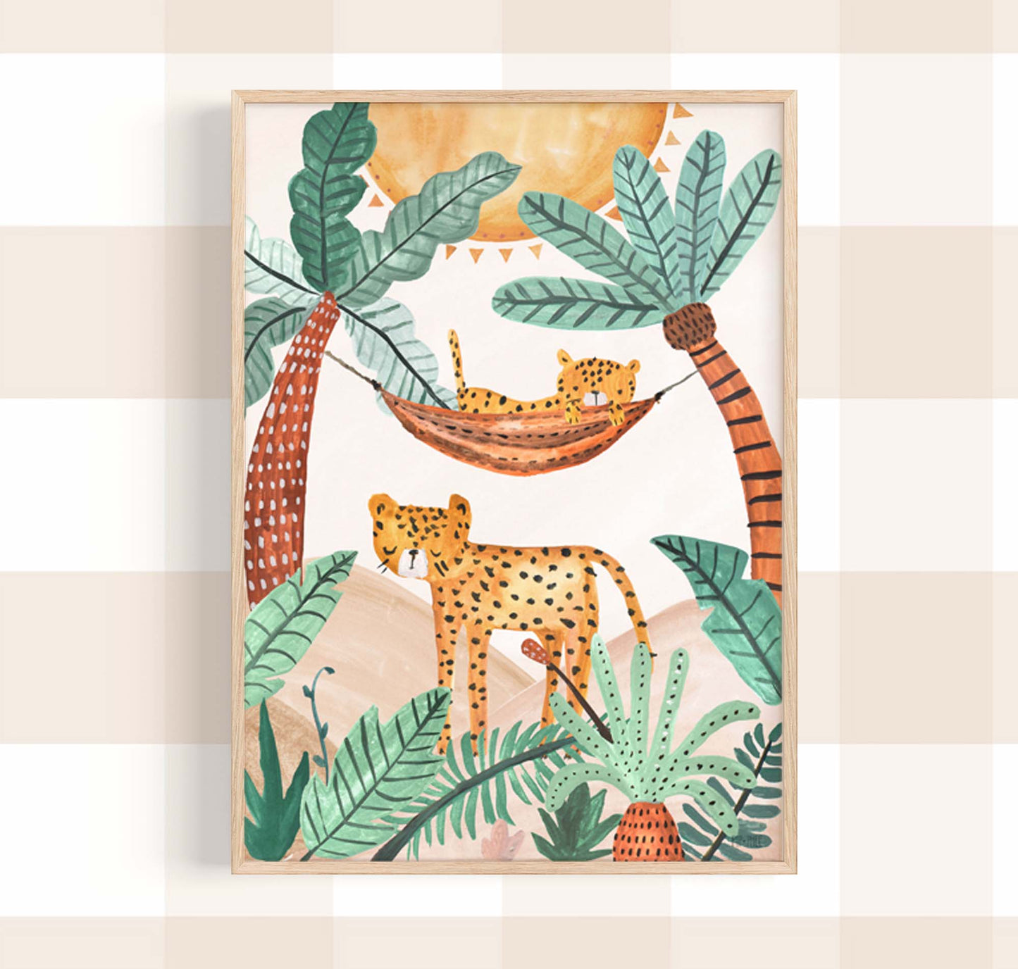 Pip+Phee Jungle Horizon Cheetah Art Print