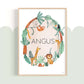 Pip+Phee Jungle Horizon Personalised Name Art Print