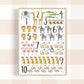 Pip+Phee Jungle Safari Numbers Art Print