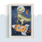 Pip+Phee Galactic Space Dinosaur Trex Print