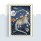 Pip+Phee Galactic Space Dinosaur Brontosaurus Print