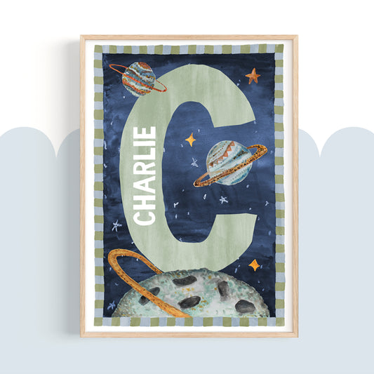 Pip+Phee Galactic Space Name Print