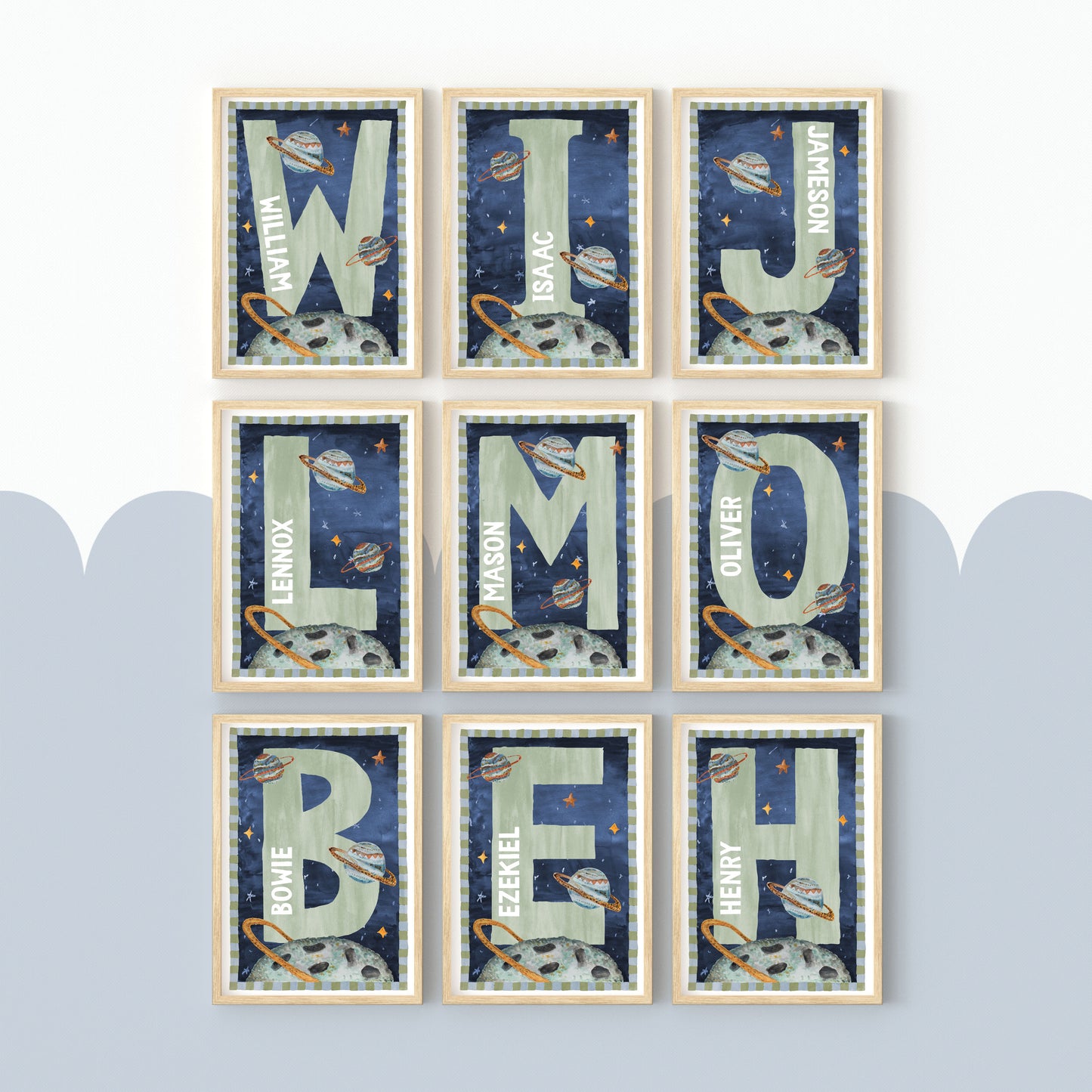 Pip+Phee Galactic Space Name Print