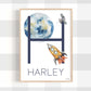 Pip+Phee Personalised Space Name Art Print