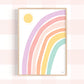 Pip+Phee Sunny Days Rainbow Art Print - Pastels