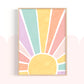 Pip+Phee Sunny Days Sunburst Art Print - Pastels