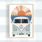 Pip+Phee Sunset Kombi Van Art Print