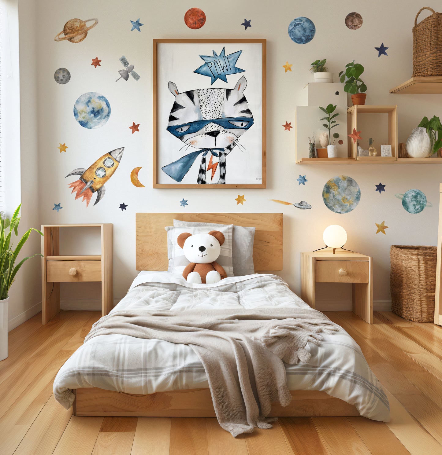 Pip+Phee Superhero Tiger Art Print