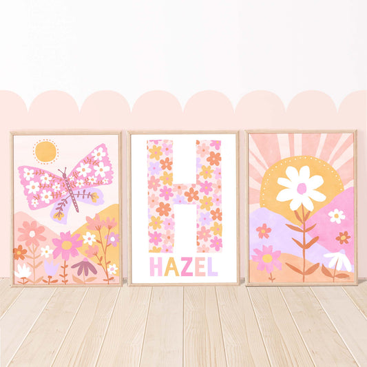 Pip+Phee Daisy Fields Art Print Collection - Bright Colourway