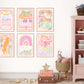 Pip+Phee Coastal Dreamer Personalised Name Art Print - Dusty Pastel